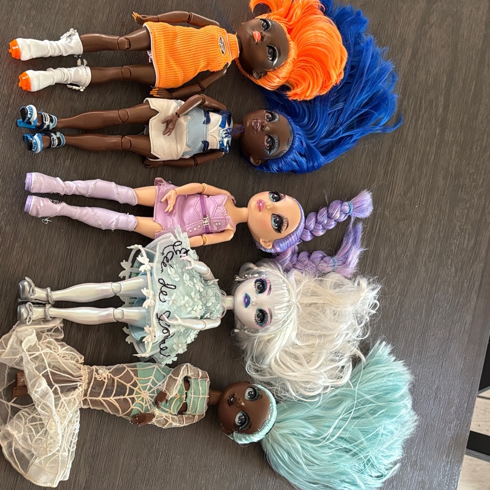 Rainbow High fashion dolls.